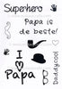 Joy! Crafts - Clearstamp - Father's Day text + Images