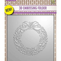Nelle Choice 3D Embossing Folder - Wreath