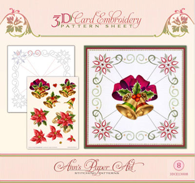 Ann Paper Embroidery Pattern - Christmas Bells