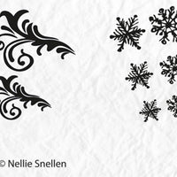 Precision Stamps - Christmas - Flowerswirl- snowflake