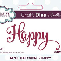 Mini Sue Wilson Dies - Expressions Collection - Happy Die