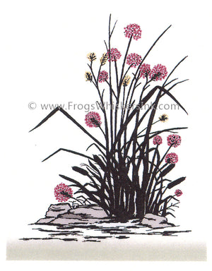 Frog's Whiskers Stamps - Rocks & Flowers