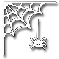 Frantic Stamper Cutting Die - Spiderweb Corner And Spider