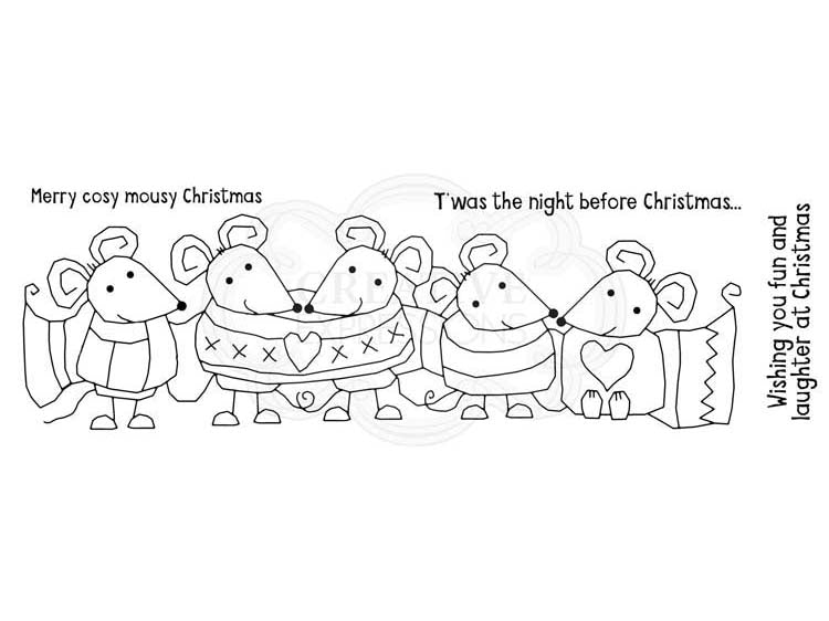 Woodware Clear Stamps - Mousy Christmas