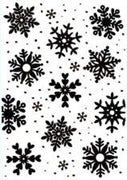Hobby Solution Embossing Folder Christmas - Snowflakes
