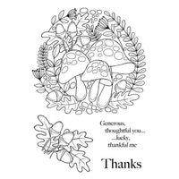Woodware Clear Stamps - Toadstool Ring