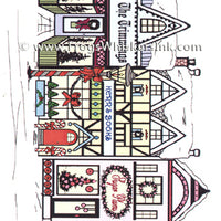 Frog's Whiskers Stamps - Christmas Village