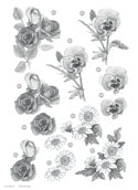 Craft UK Floral -Rose/Daisy/Pansy - Silver