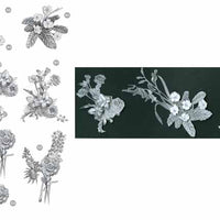 Craft UK Floral -Flower Bunches - Silver