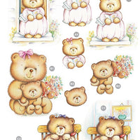 Craft UK Cute Girly Bears                          .