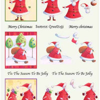 Craft UK Creative Christmas Window Decoupage Santa