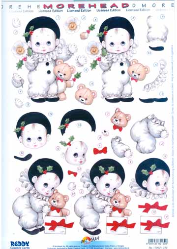 3D Precut Morehead Clown wrapping present