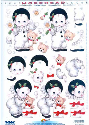 3D Precut Morehead Clown wrapping present