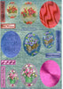 Metallic Pre Cuts 3-D Step by Step - Card Toppers Flowers