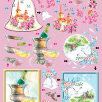Metallic Precut 3D sheet - Wedding 2