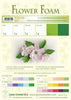 Flower Foam Set 6 6 A4 Sheets - White/Green