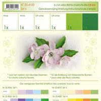 Flower Foam Set 6 6 A4 Sheets - White/Green