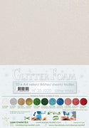 10 Glitter Foam Sheets A4 - 3 Colours
