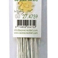 Flower Foam paper wrapped wire - white