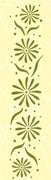 Border embossing folder Flowers 1" x 6"