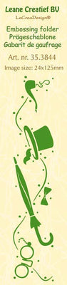 Border Embossing Folder Gentlemen