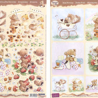 3D Precut Sheet Popcorn Bear Kids