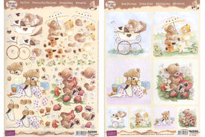 3D Precut Sheet Popcorn Bear Kids