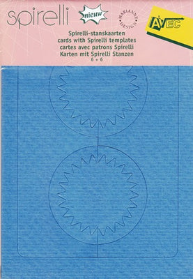 Spirelli Cards/Templates Double Circles Denim & Lilac (SP2533)