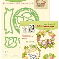 Leabilitie Die & Stamp Set - Wreath With Pets