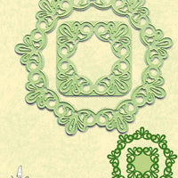 Lea'bilitie Die - frame round lace cut and embossing die