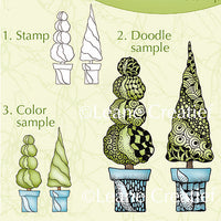 Lea'bilities Clear Stamp Conifers