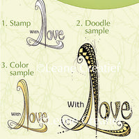 Lea'bilities Clear Stamp - Doodle Stamp - With Love