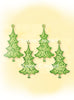 Lea'bilities Clear Stamp - Christmas trees small