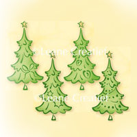 Lea'bilities Clear Stamp - Christmas trees small