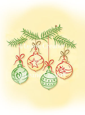 Lea'bilities Clear Stamp - Christmas ornaments small