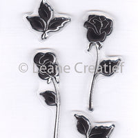 Clear stamp Roses small