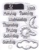 Project Life & Cards clear stamp  Days of the Week