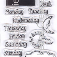 Project Life & Cards clear stamp  Days of the Week