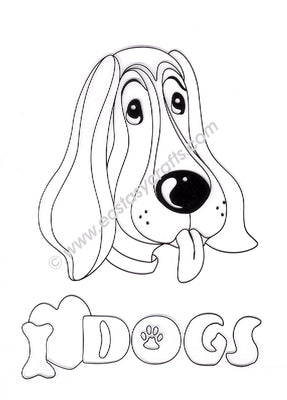 Leane Creatief BV-Doodle Clear Stamp Dog