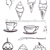 LeCrea Clear Stamp - Tea Time