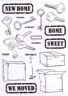 LeCrea Combi clear stamp On the move