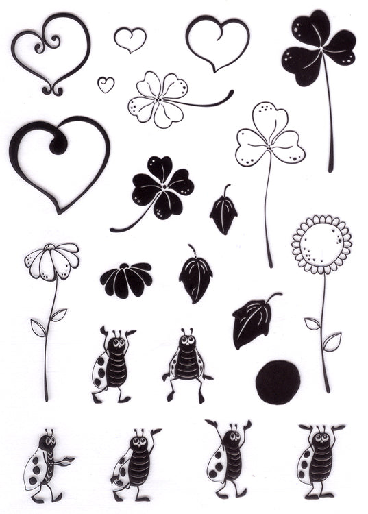 LeCrea Combi clear stamp Good Luck