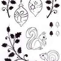 LeCrea Combi clear stamp Christmas scene