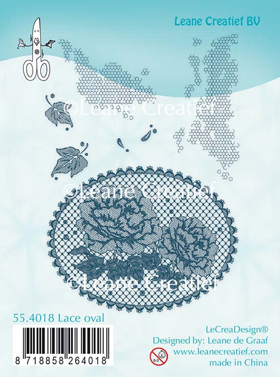 Clear Stamp Lace Oval