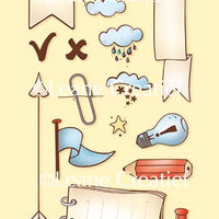 Clear Stamp Banners, Arrows & Icons