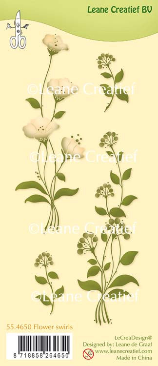 Clear Stamp Flower Swirls