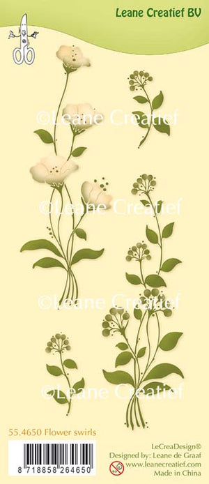 Clear Stamp Flower Swirls