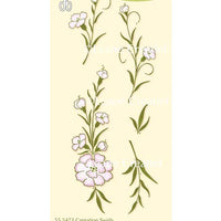 Lecreadesign Clear Stamp Carnation Swirls