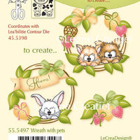 Lecreadesign Clear Stamp Wreath With Pets