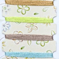Chrissie Sparkel threads - assorted colors browns, light blue, silver , green